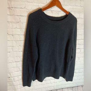 Daily Ritual Black Crewneck Sweater Size Large